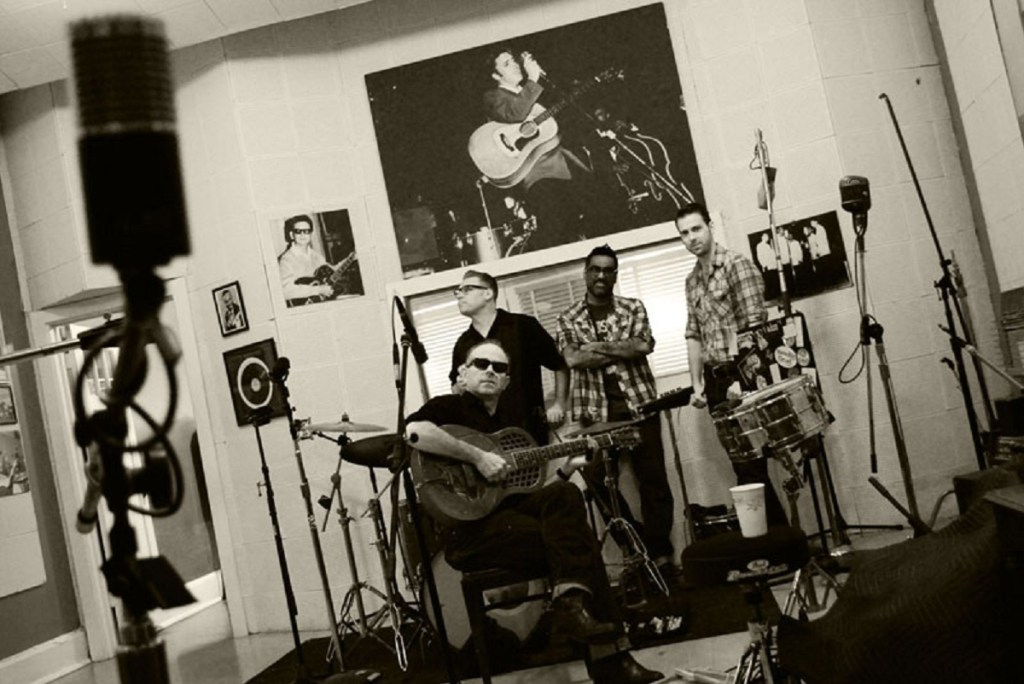 The Dodge Brothers, recording at Sun Studios.
