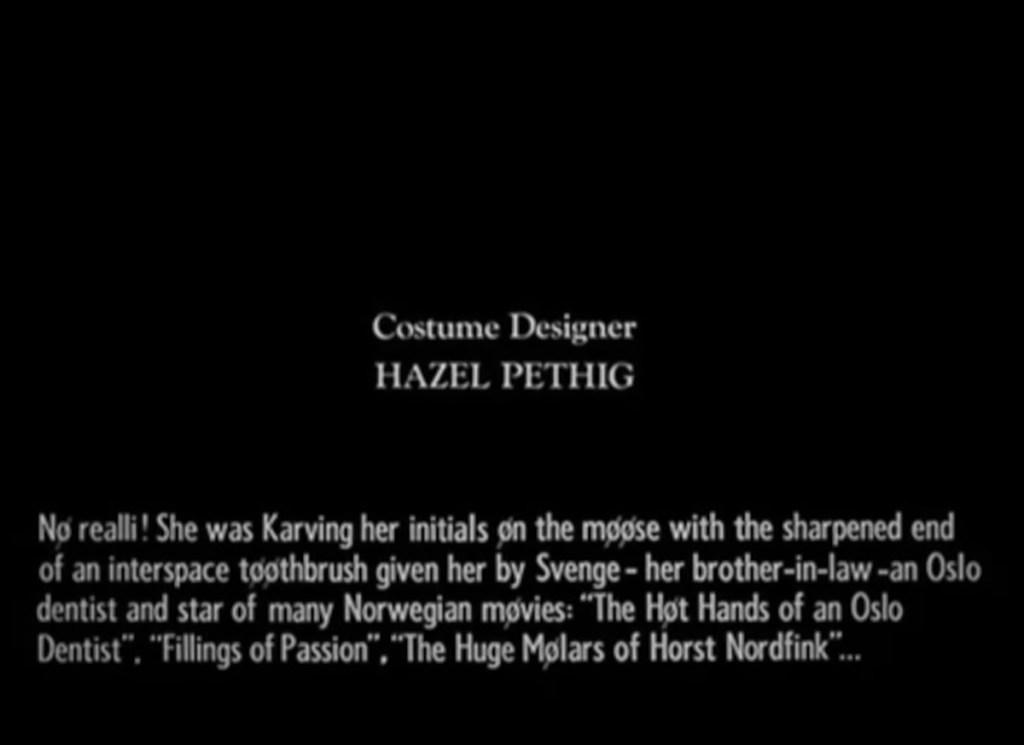 The opening credits from Monty Python And The Holy Grail.