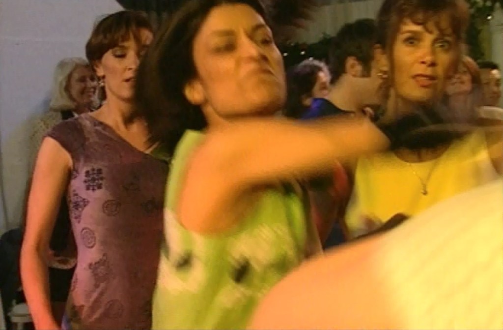 Milly (Amita Dhiri) punches Rachel (Natasha Little) in the last episode of This Life (BBC2, 1996-97).