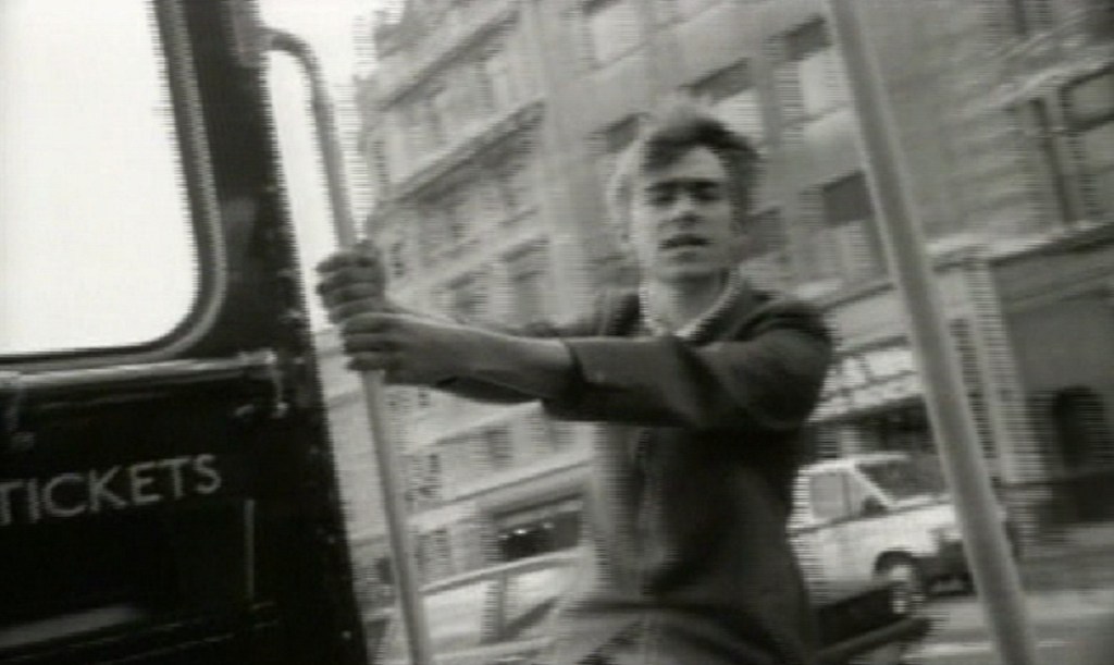 Damon Albarn in the promo video for For Tomorrow by Blur (Food/EMI, 1993).