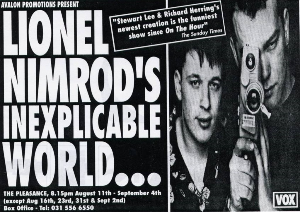 Richard Herring and Stewart Lee in Lionel Nimrod's Inexplicable World (BBC Radio 4, 1992-93).