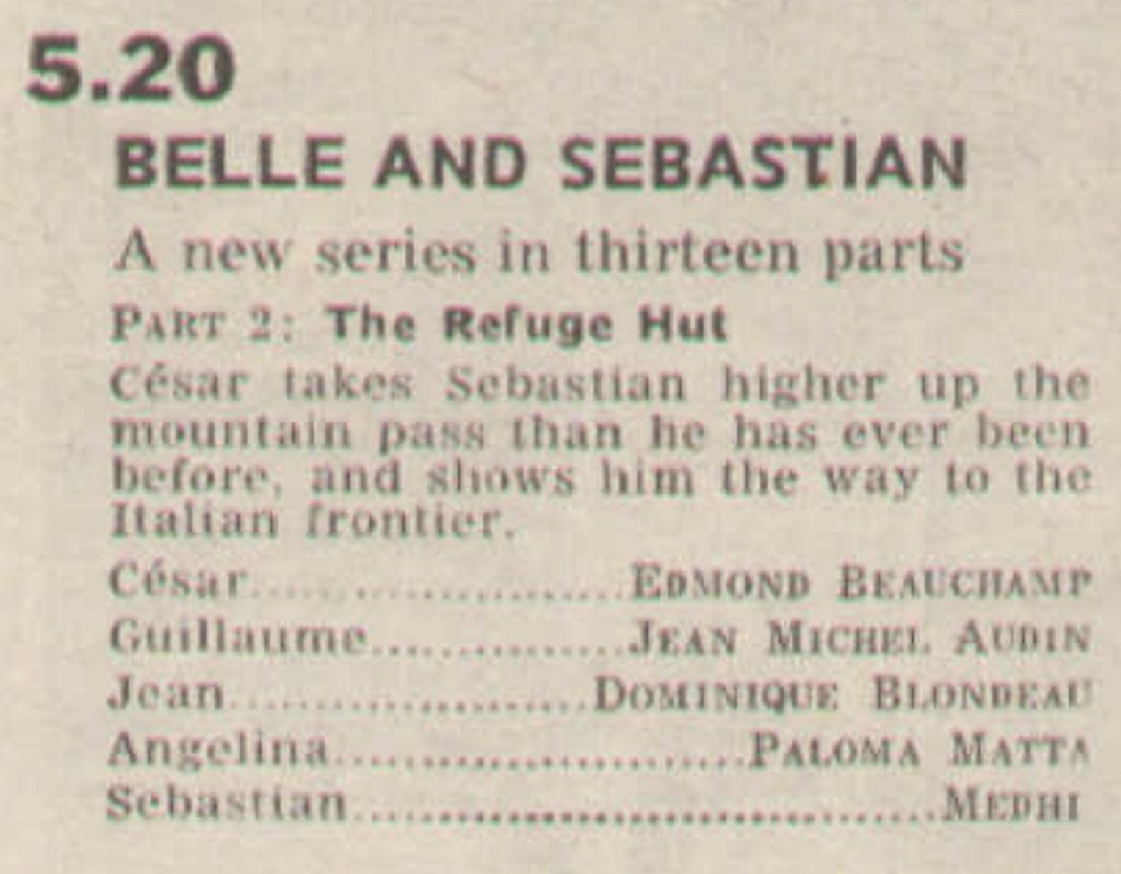 Radio Times billing for Belle And Sebastian.