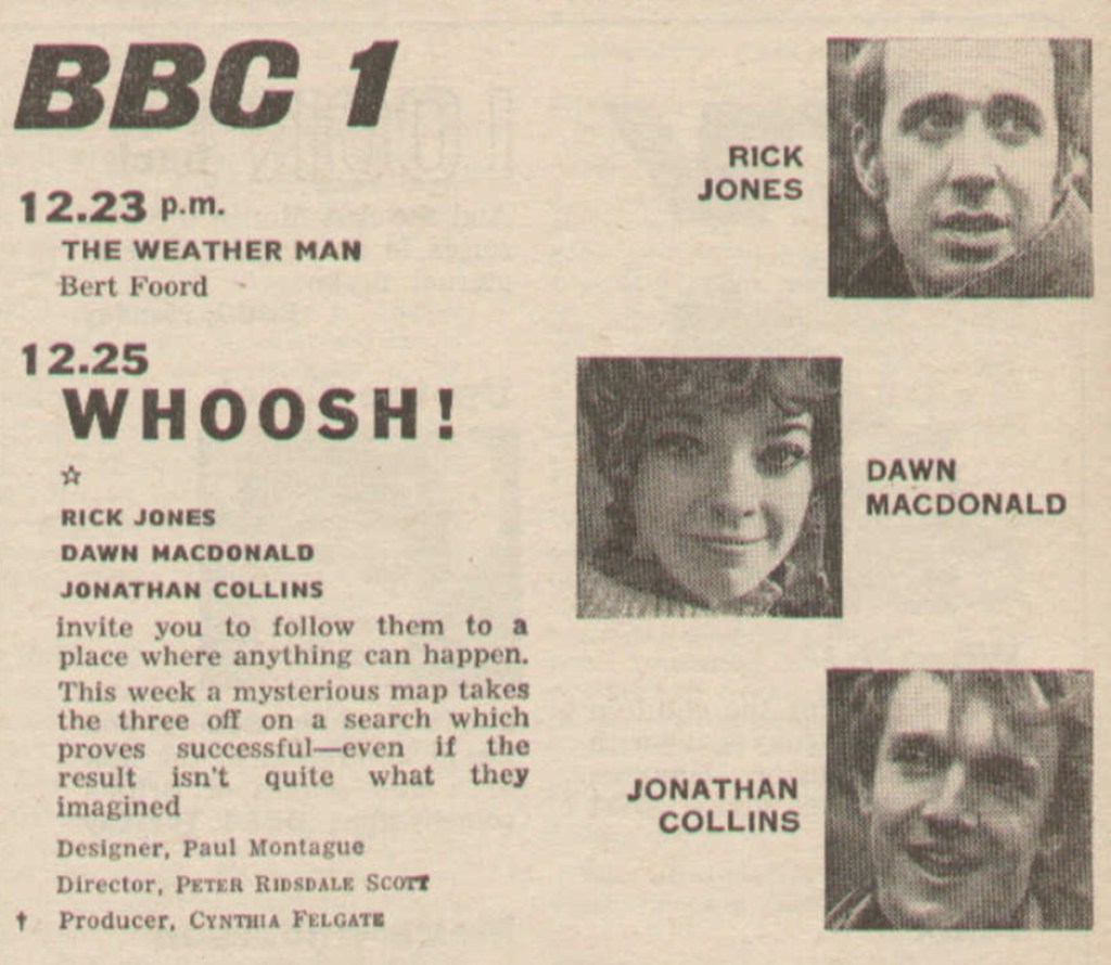 Whoosh! (BBC1, 1968).
