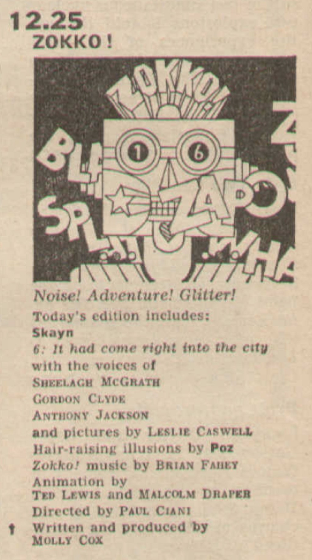 Zokko! (BBC1, 1969-70).