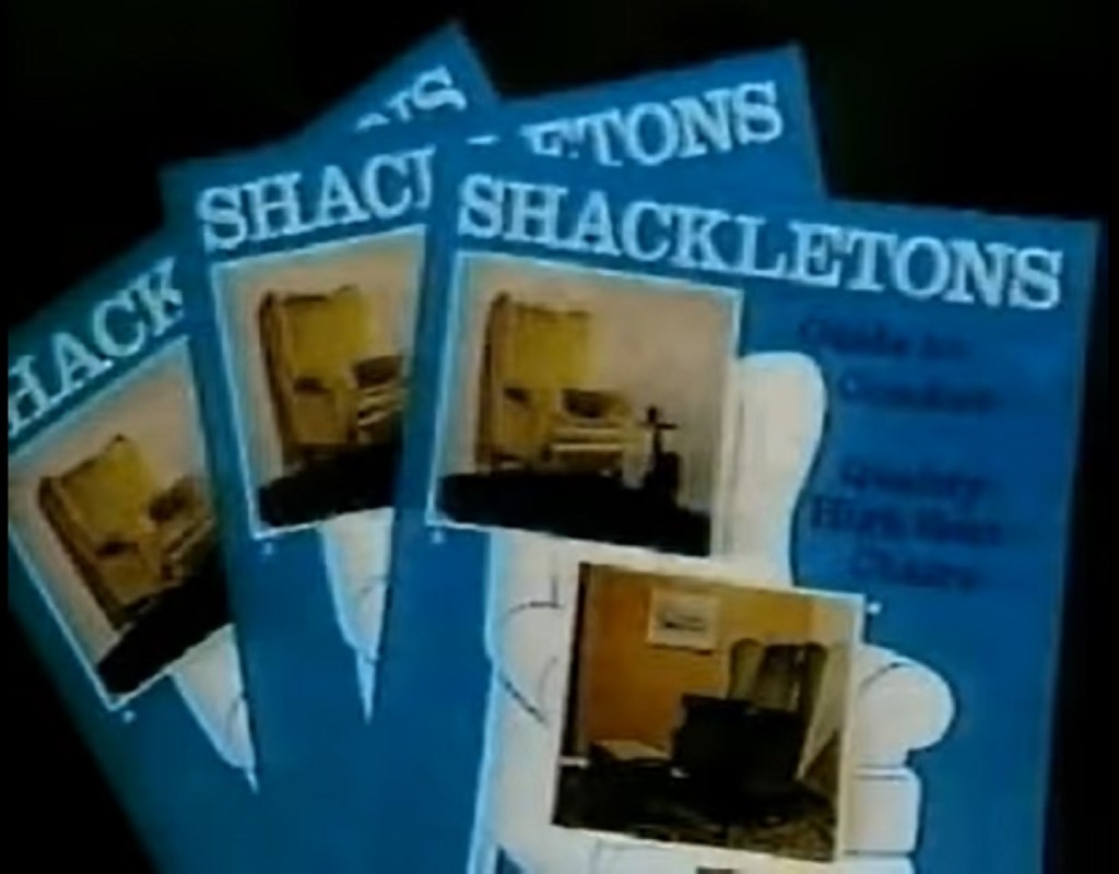 The Shackletons High Seat Chairs advert - listen to Anna Cale and Tim Worthington talking about it in Looks Unfamiliar.