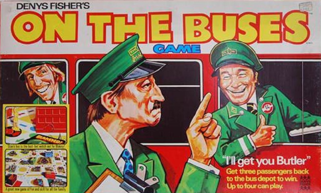On The Buses board game by Denys Fisher.