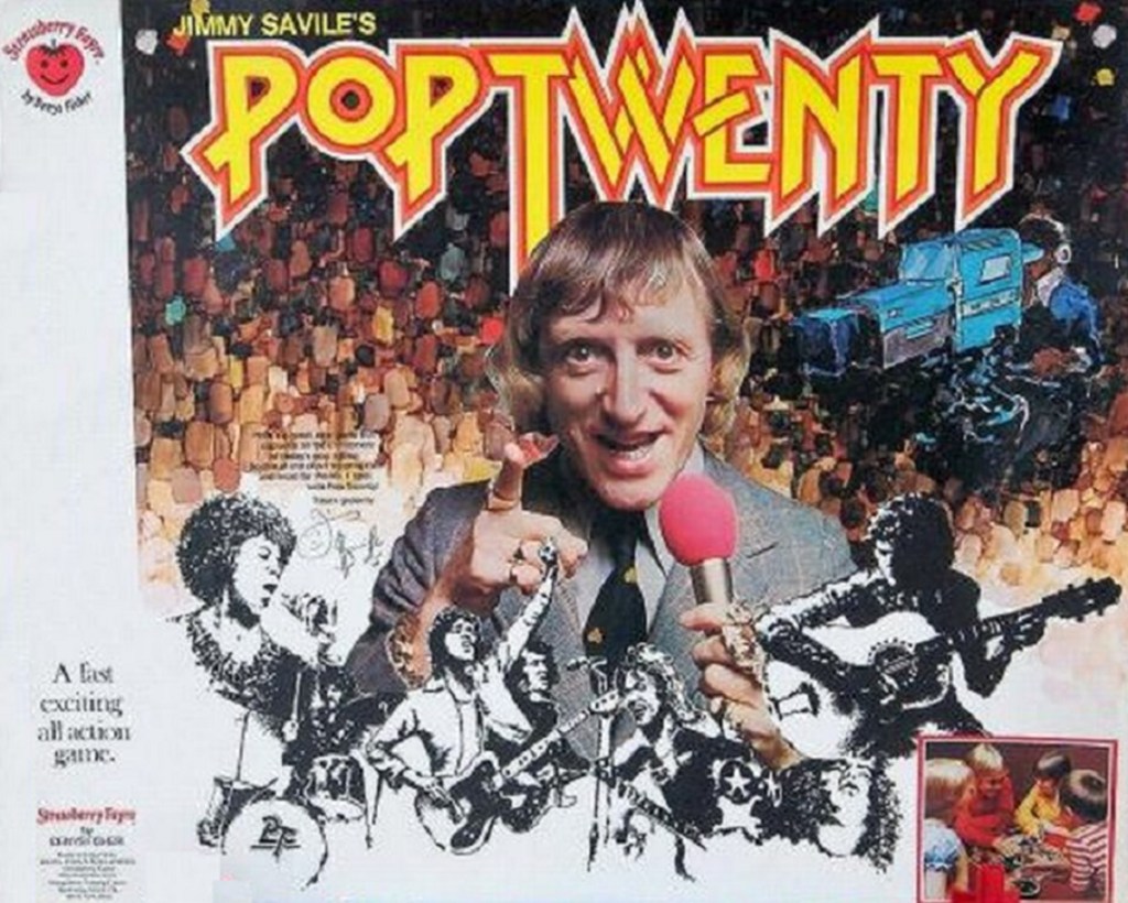 Jimmy Savile's Pop Twenty board game by Denys Fisher.