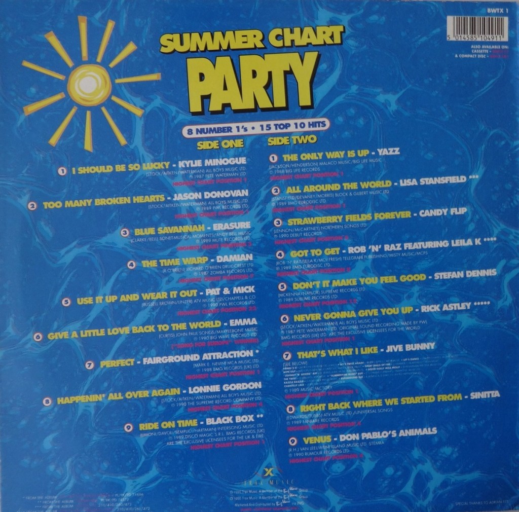 Summer Chart Party (Trax, 1990).