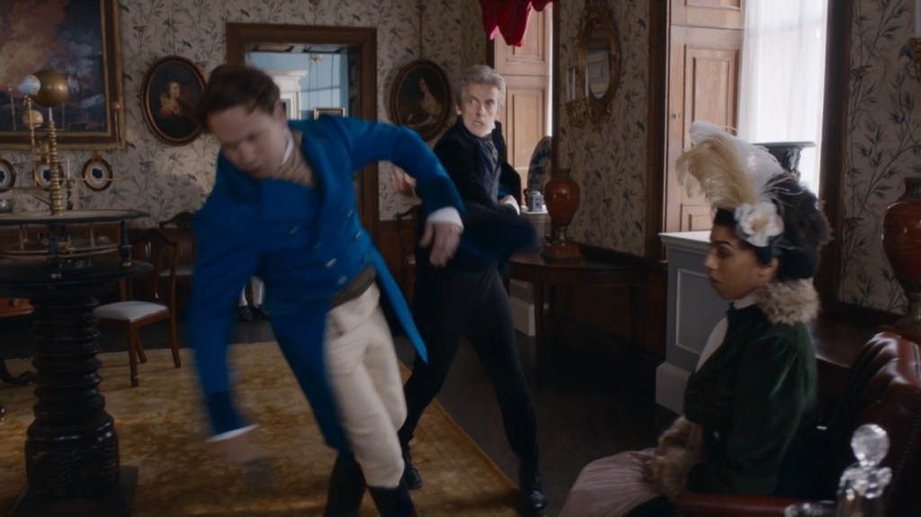 Peter Capaldi and Pearl Mackie in Doctor Who - Thin Ice (BBC, 2017).