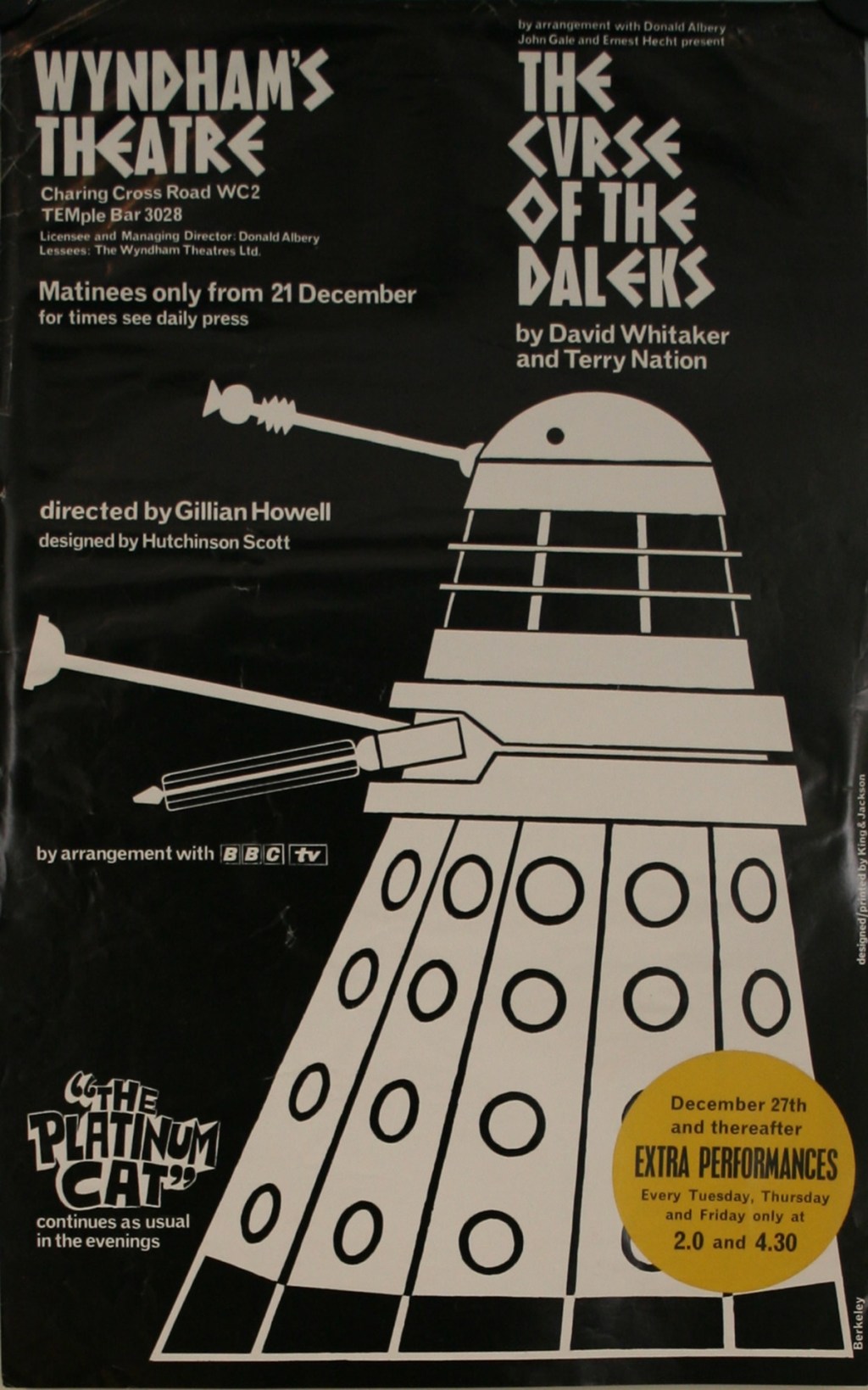 Curse Of The Daleks promotional poster (1965).