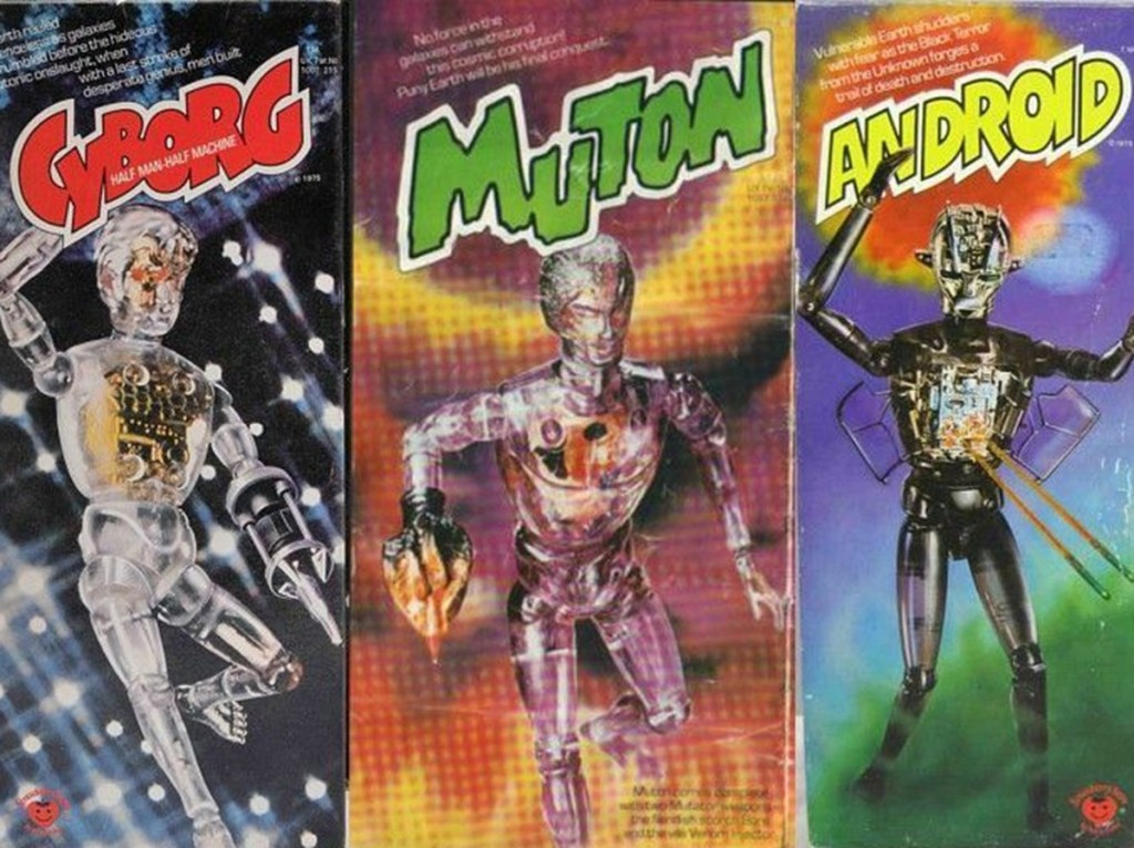 Denys Fisher Toys' Cyborg, Muton and Android- listen to Mitch Benn and Tim Worthington talking about it in Looks Unfamiliar.