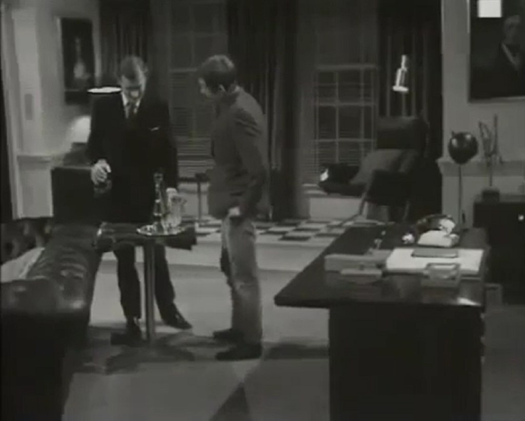 Gerald Harper and Edwin Richfield in Hadleigh - Patron Of The Arts (Yorkshire/ITV, 1969)