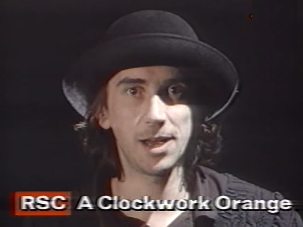 Phil Daniels in A Clockwork Orange (Royal Shakespeare Company, 1990).