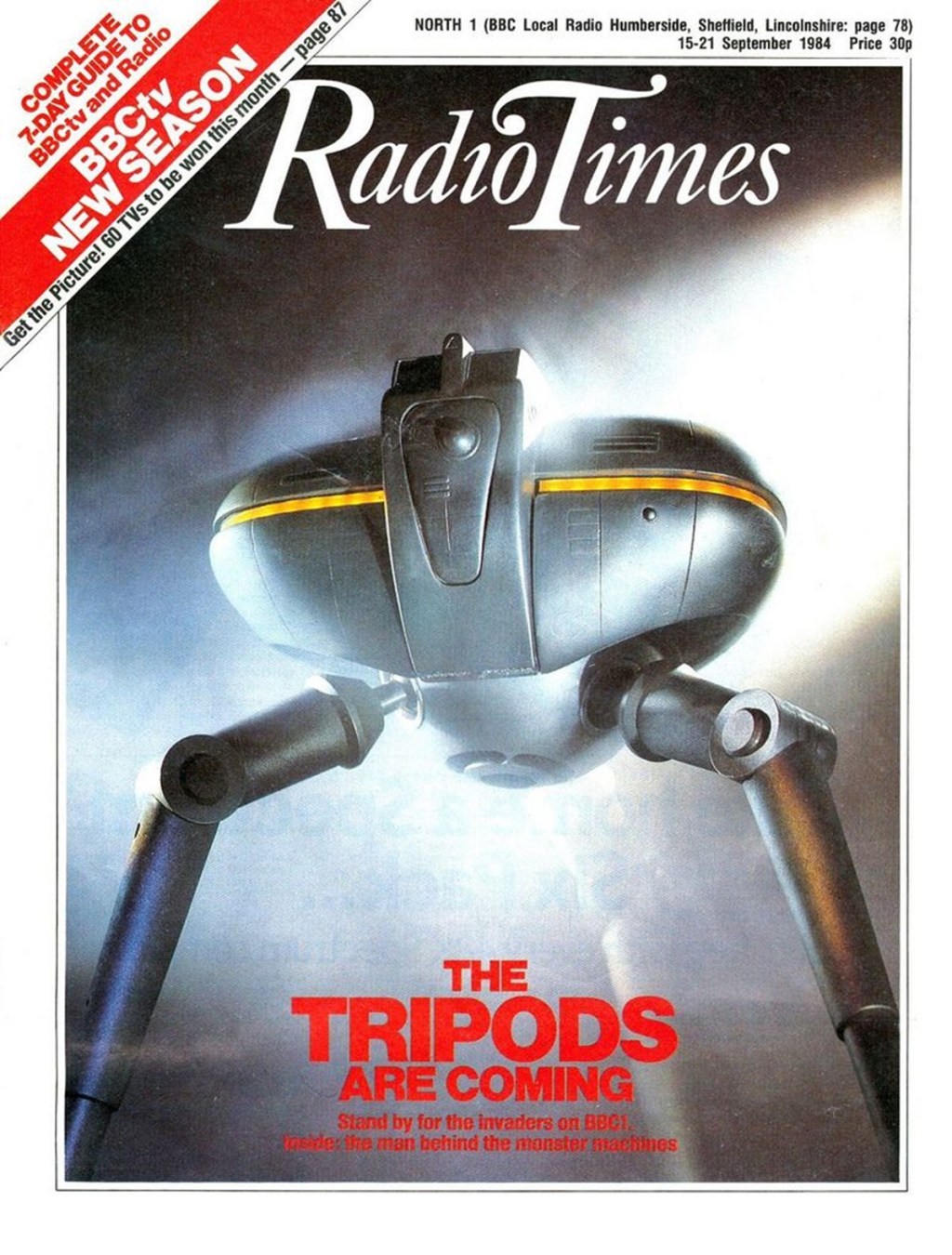 Radio Times cover for The Tripods (1984).