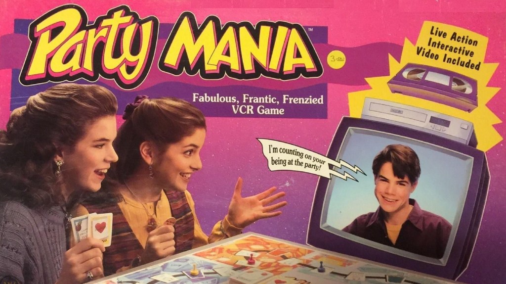 Party Mania (Parker Bros, 1993) - listen to Lydia Mizon and Tim Worthington talking about it in Looks Unfamiliar.