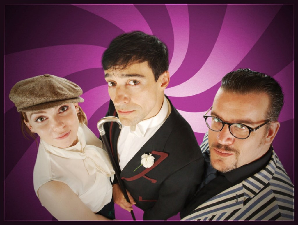 Milly Thomas, Blake Ritson and Guy Adams in Adam Adamant Lives! - A Vintage Year For Scoundrels (Big Finish, 2020).