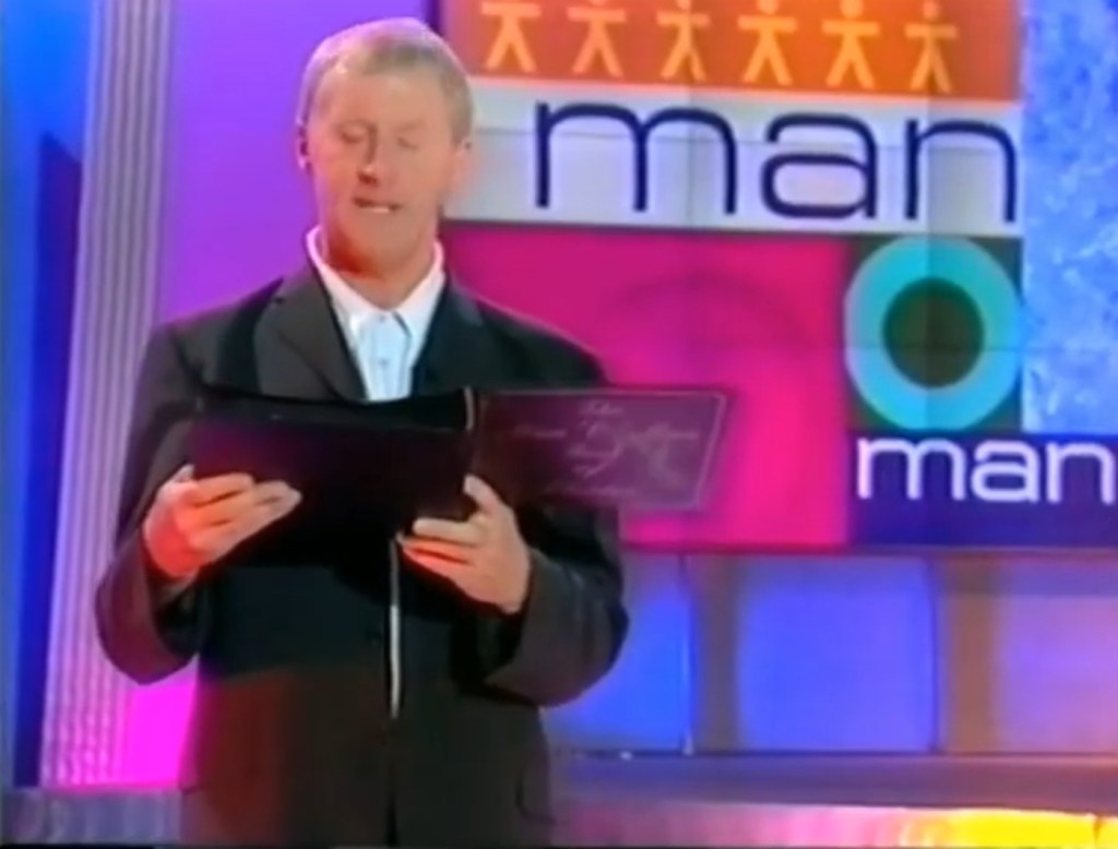 Man O Man (ITV, 1996-9) - listen to Carrie Dunn and Tim Worthington talking about it in Looks Unfamiliar.