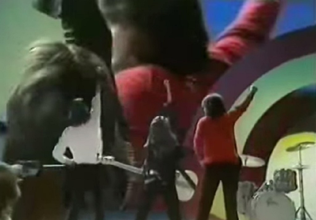 Sparks performing This Town Ain't Big Enough For Both Of Us on Top Of The Pops (BBC1, 1974).