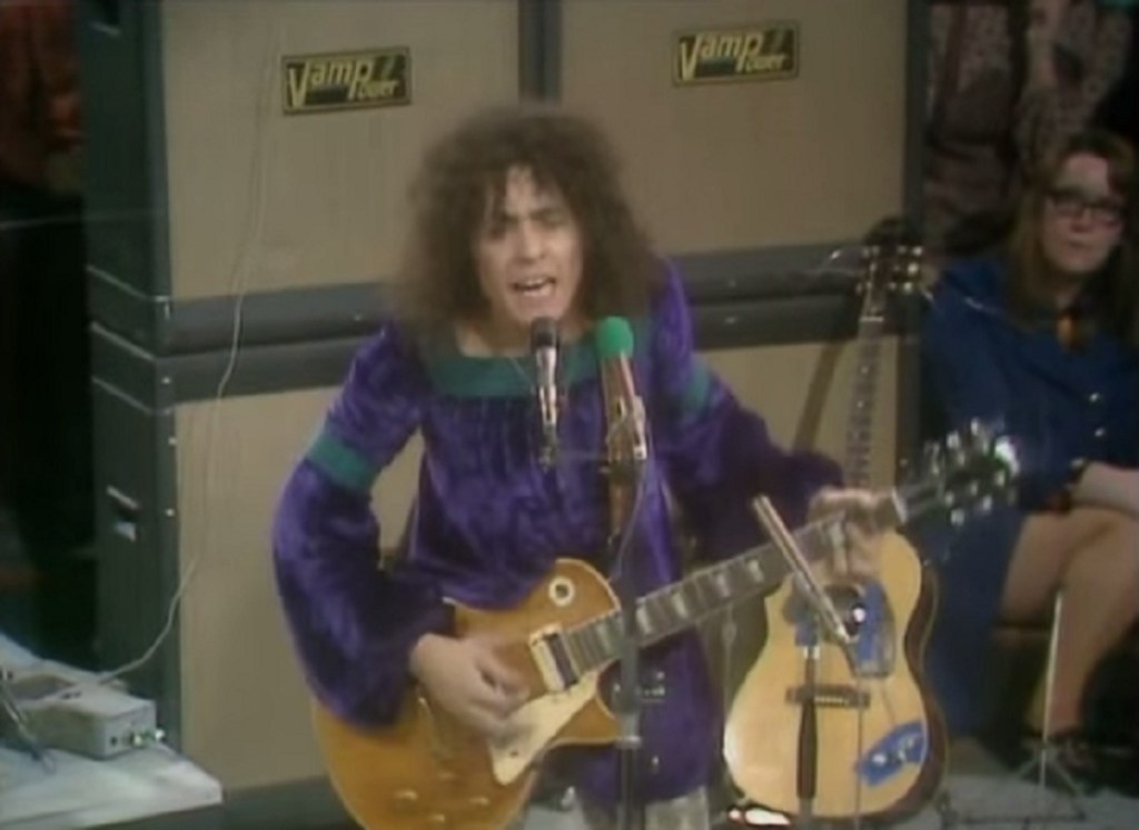 T-Rex performing Telegram Sam on Music In The Round (ITV/LWT, 1972).