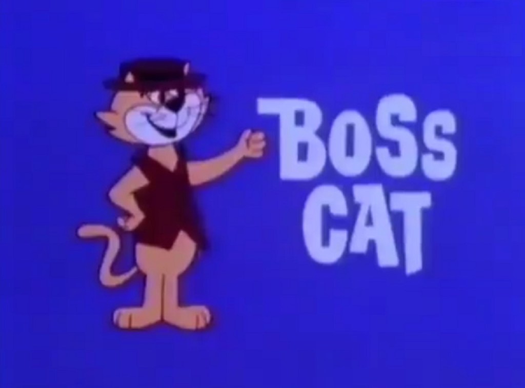BBC title card for Boss Cat, aka Top Cat.