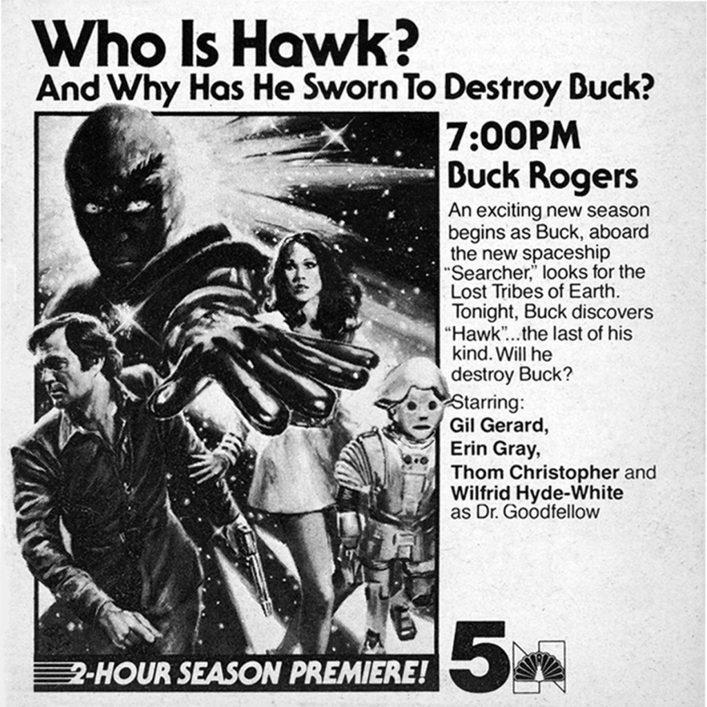 Season Two of Buck Rogers In The 25th Century (NBC, 1981) - listen to Jonny Morris and Tim Worthington talking about it in Looks Unfamiliar.