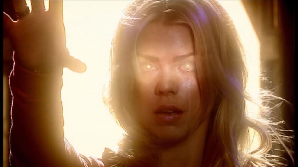 Billie Piper as Rose Tyler in Doctor Who - The Parting Of The Ways (BBC1, 2005).