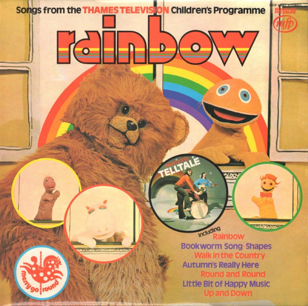Songs From The Thames Television Children's Programme Rainbow by Telltale (Music For Pleasure, 1973) - listen to Mitch Benn and Tim Worthington talking about it in Looks Unfamiliar.