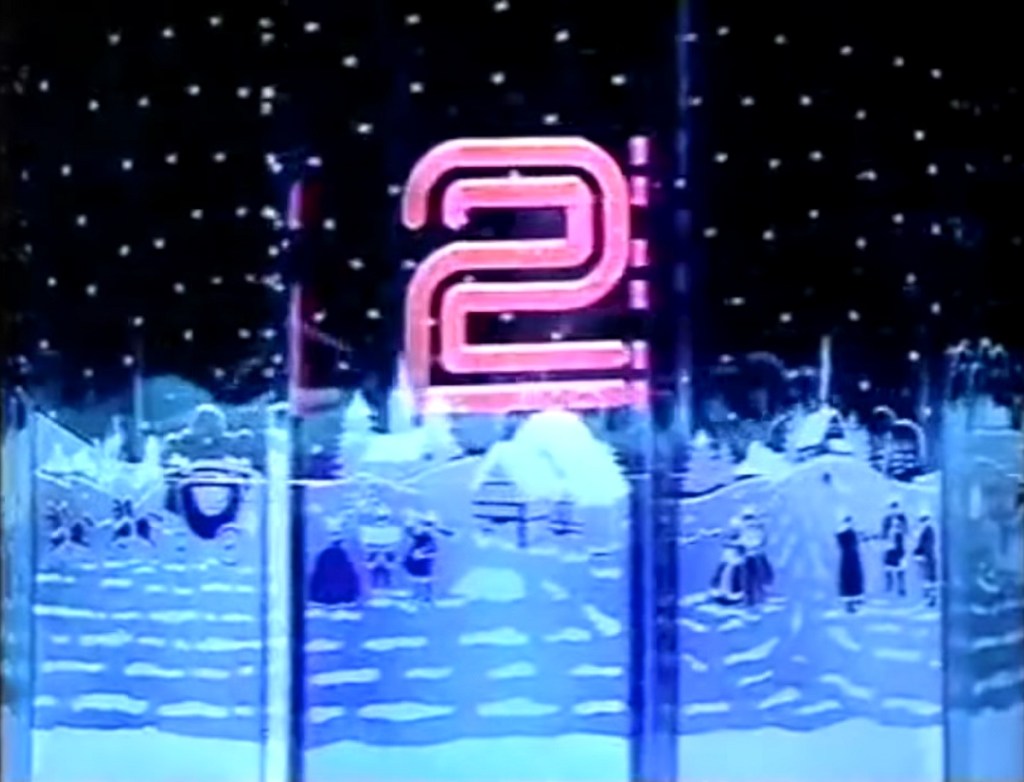 BBC2 Christmas Globe 1985.