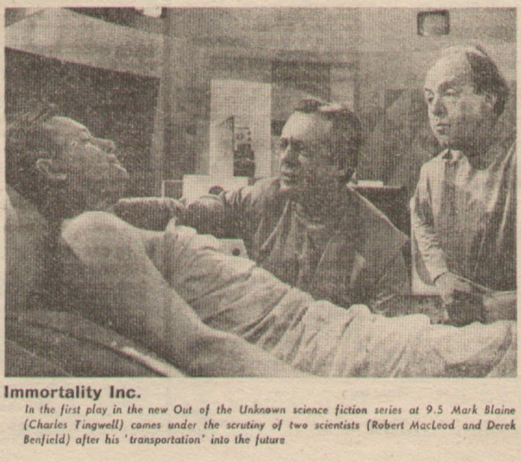 Out Of The Unknown: Immortality Inc. (BBC2, 1969).