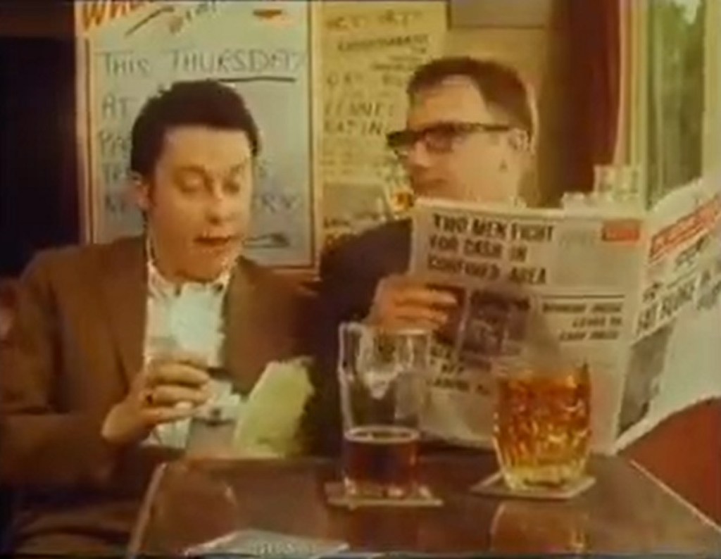 Vic Reeves and Bob Mortimer in The Weekenders (Channel 4, 1992) - listen to Grace Dent and Tim Worthington talking about it in Looks Unfamiliar.