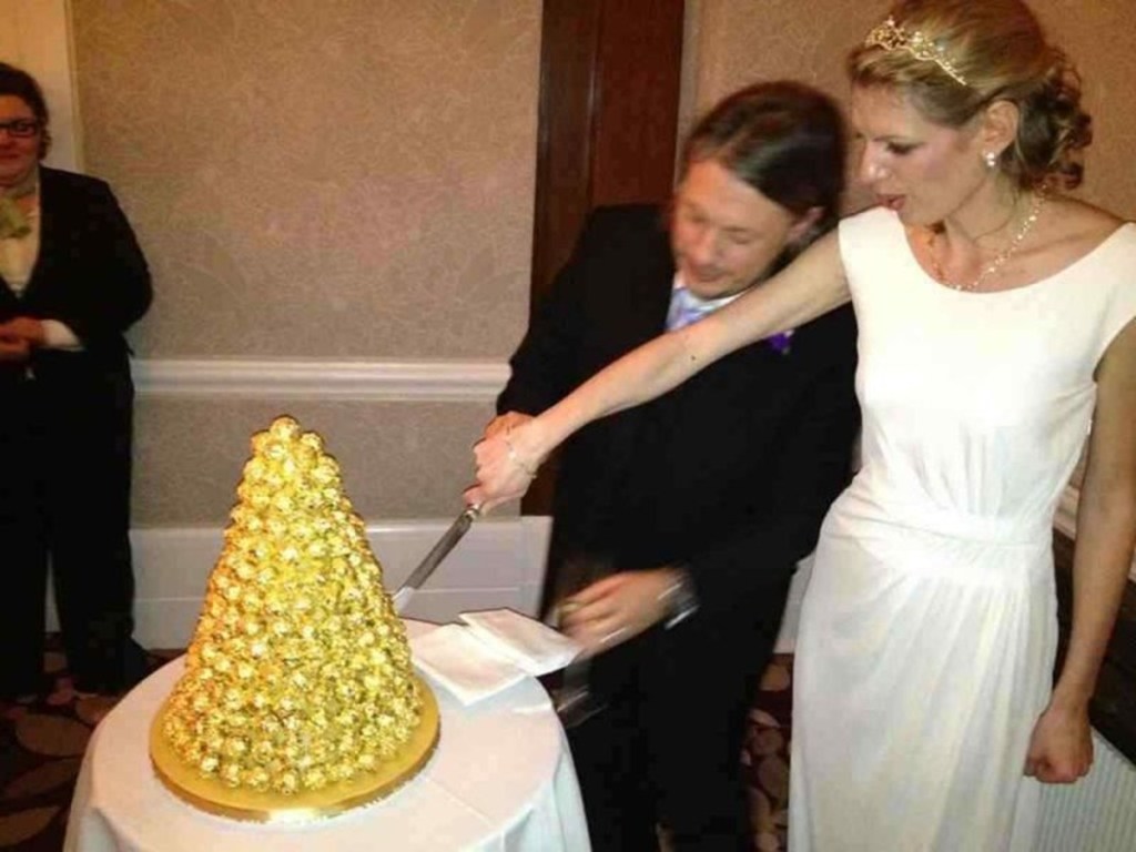 Richard and Catie's Ferrero Rocher Cake.