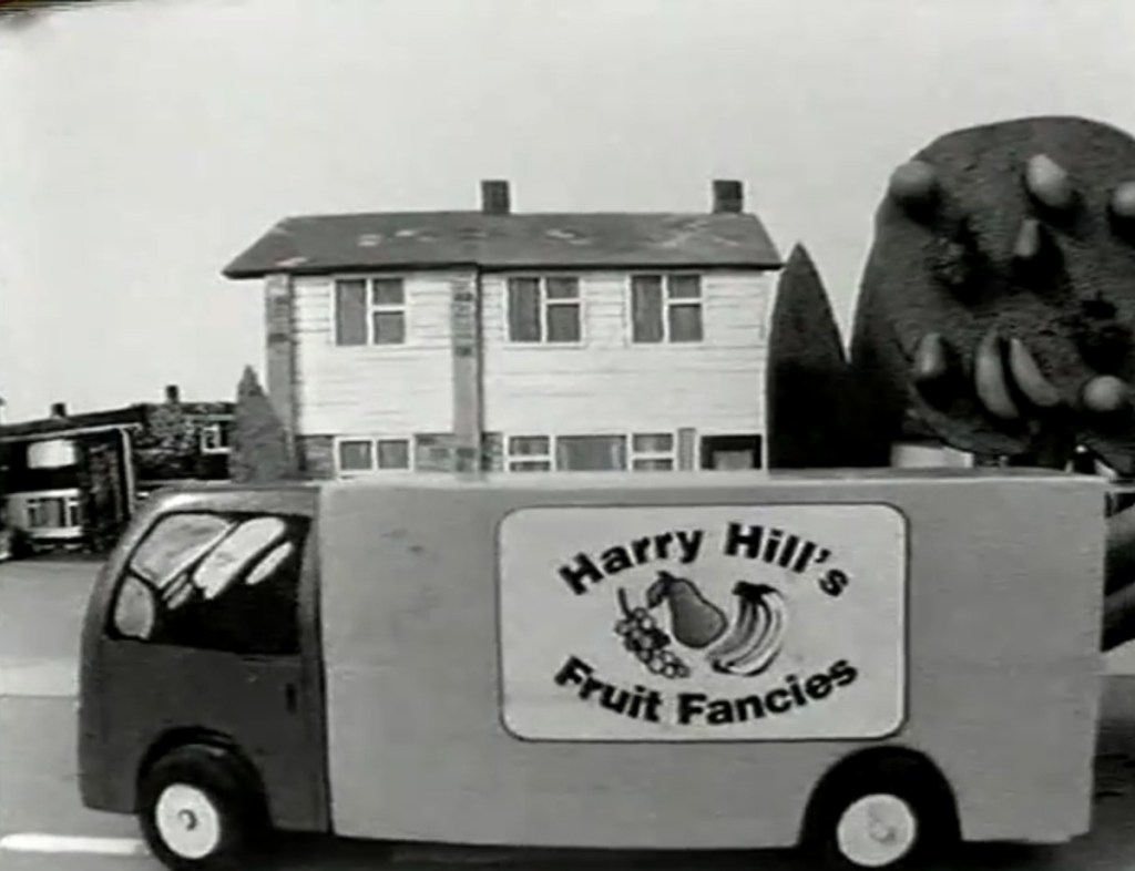 Harry Hill's Fruit Fancies (BBC2, 1994) - listen to Gabby Hutchinson Crouch and Tim Worthington talking about it in Looks Unfamiliar.