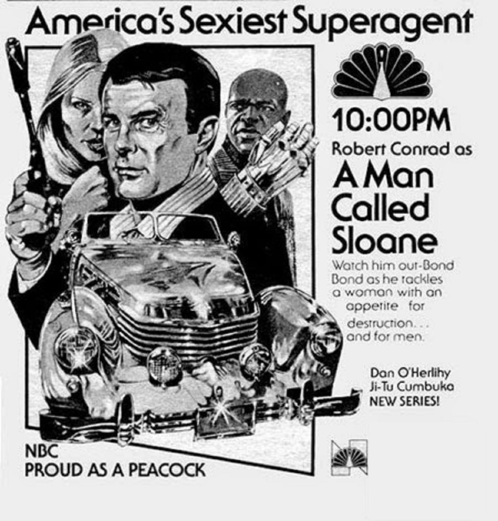 A Man Called Sloane (NBC, 1979) -
listen to Mitch Benn and Tim Worthington talking about it in Looks Unfamiliar.