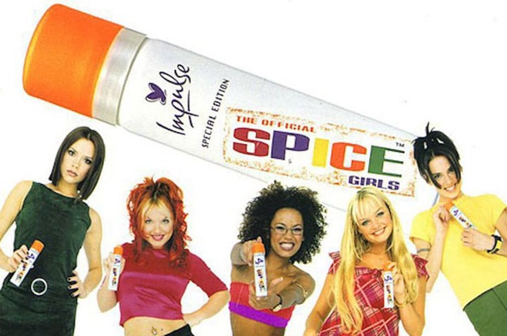 Spice Girls Impulse Body Spray - listen to Lydia Mizon and Tim Worthington talking about it in Looks Unfamiliar.