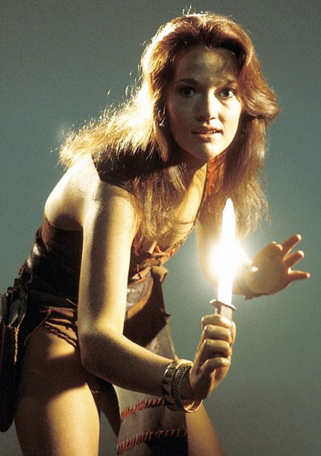 Louise Jameson as Leela in Doctor Who.