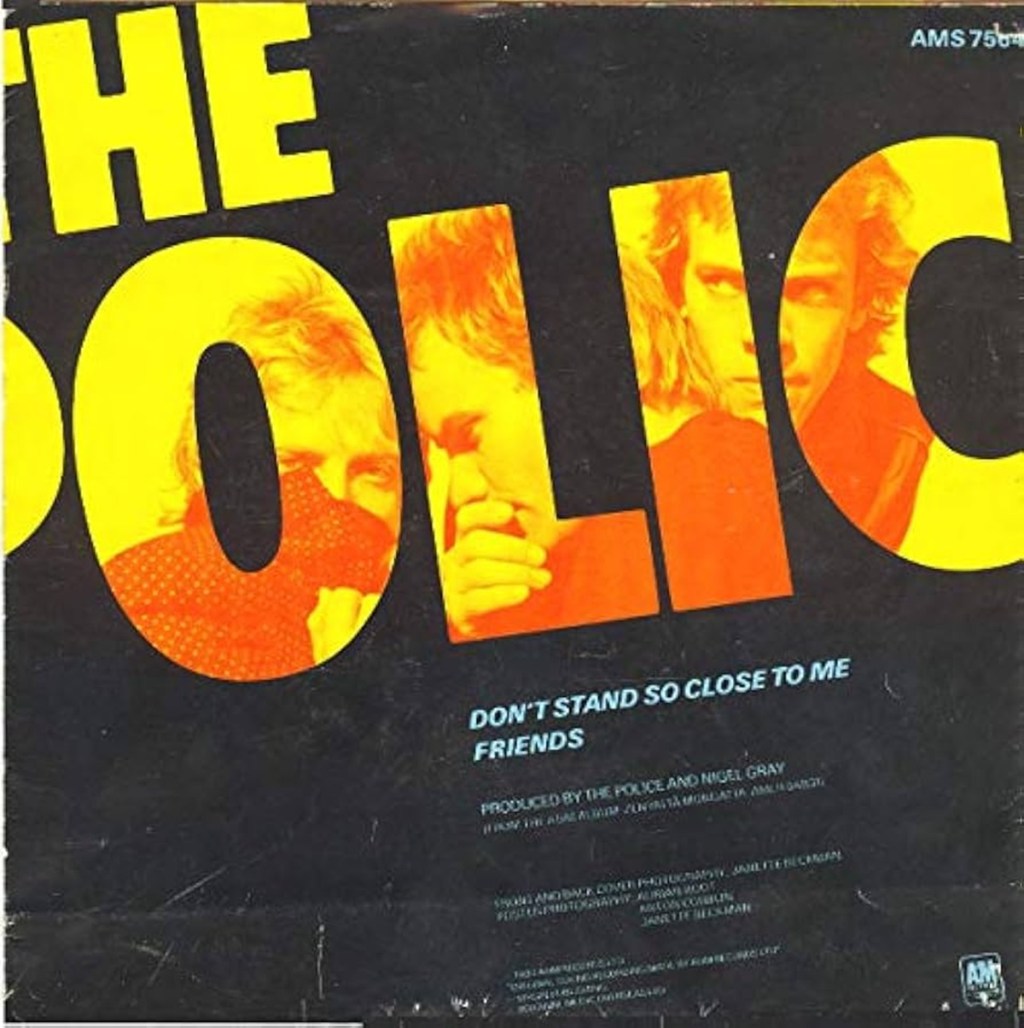 Friends by The Police (A&M, 1980) - listen to Justin Lewis and Tim Worthington talking about it in Looks Unfamiliar.