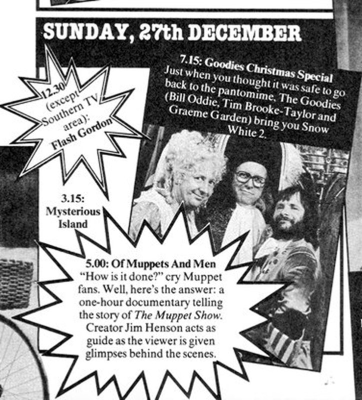 The Goodies: Snow White 2 (ITV/LWT, 1981) - listen to Ben Baker and Tim Worthington talking about it in Looks Unfamiliar.