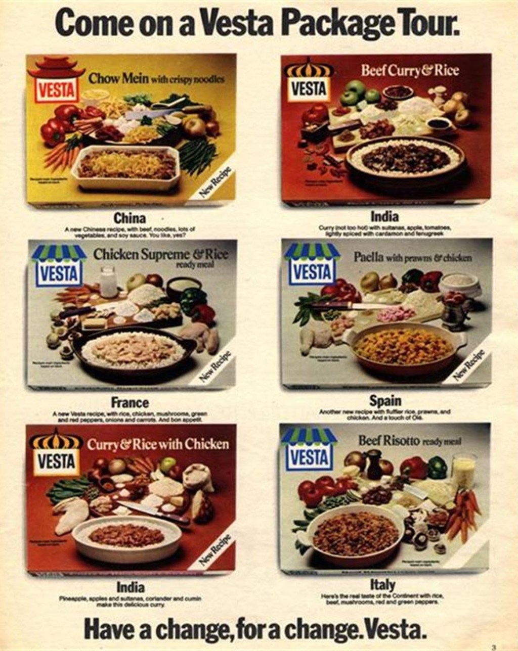 Vesta Ready Meals - listen to Georgy Jamieson and Tim Worthington talking about them in Looks Unfamiliar.