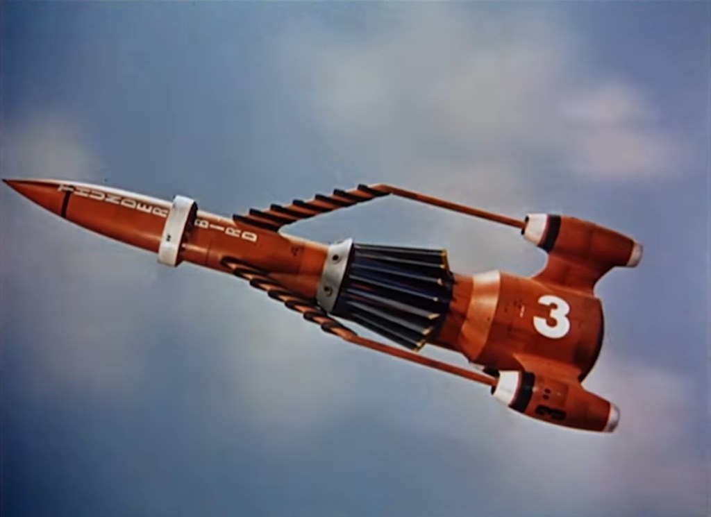 Thunderbird 3 from Thunderbirds (ATV/ITV/Century 21, 1965-66).