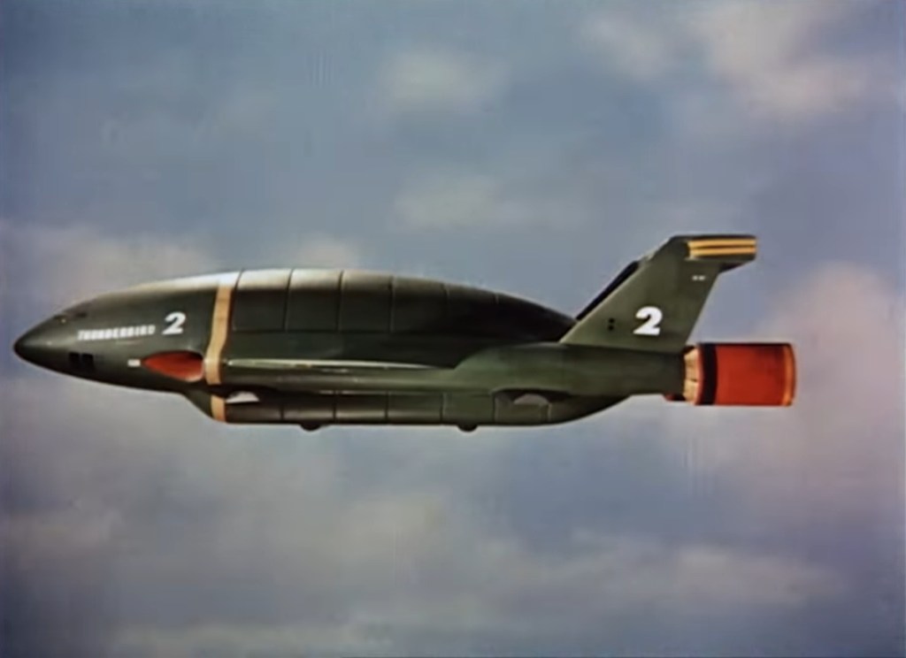 Thunderbird 2 from Thunderbirds (ATV/ITV/Century 21, 1965-66).