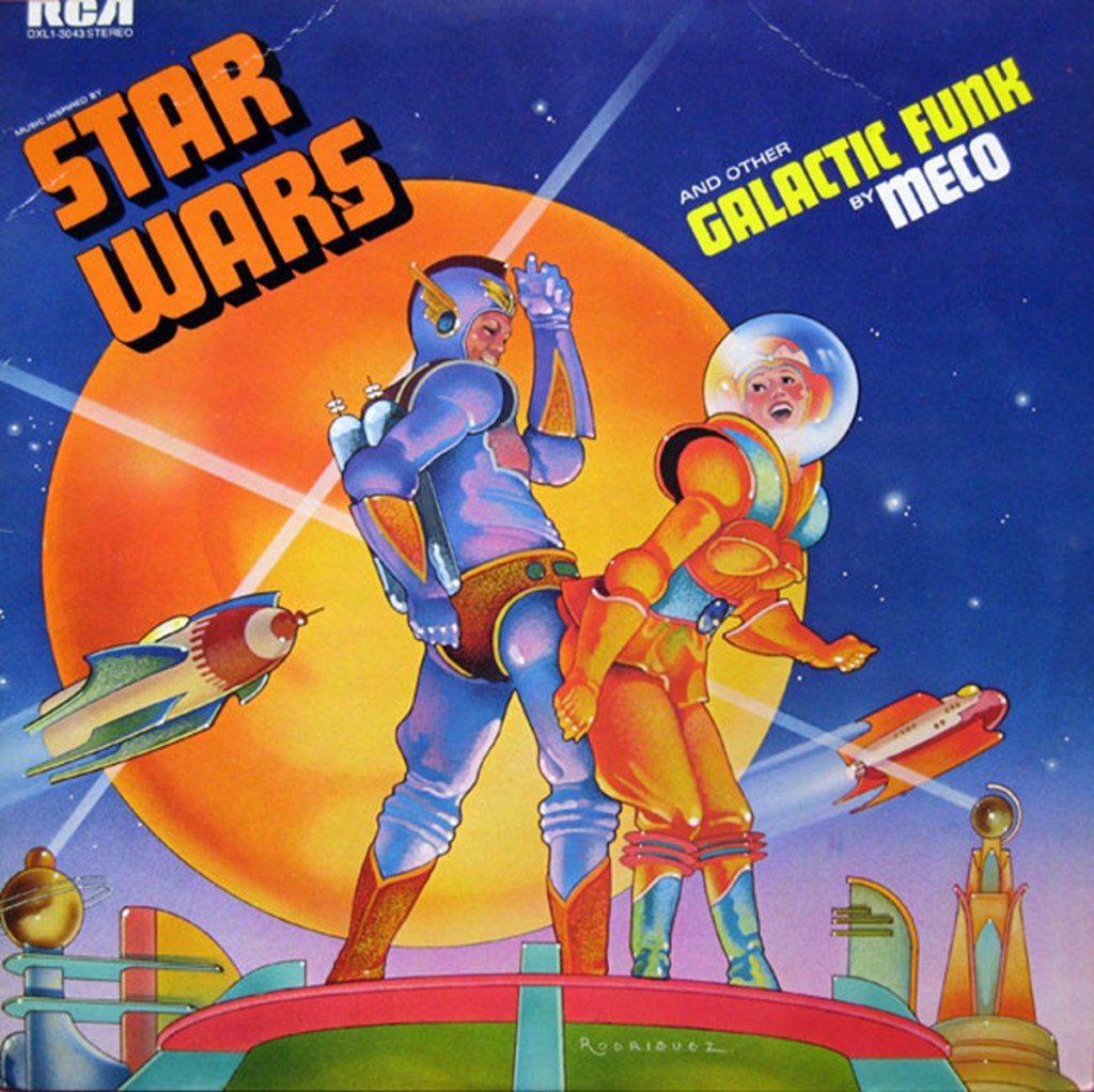Star Wars And Other Galactic Funk by Meco (RCA, 1977) - listen to Mitch Benn and Tim Worthington talking about it in Looks Unfamiliar.
